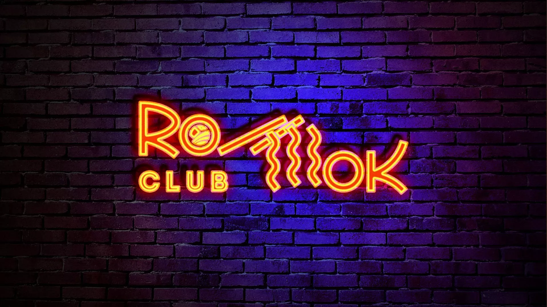 Разработка интерьерной вывески суши-бара «Roll Wok Club» в Кизеле